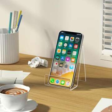 Quality 6 Pack Acrylic Book Stand for Clear Display