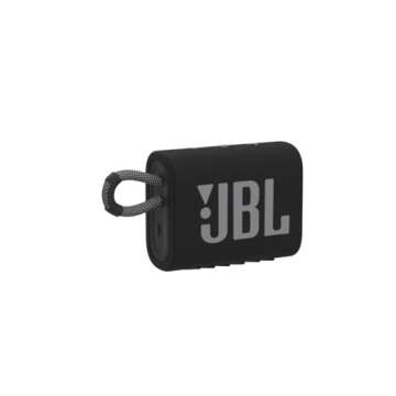JBL Go 3 Portable Bluetooth Wireless Speaker, IP67 Waterproof and Dustproof Built-in Battery - Black - Boomph's Comprehensive Ultimate Performance Cloth Solution for Your On-the-Go Sound Experience