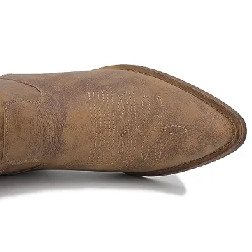 Trendy GLOBALWIN Camel Tan Cowboy Boots - Comfort & Style