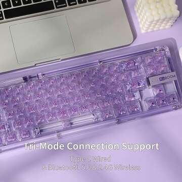 KiiBoom Phantom 68 65% RGB Mechanical Keyboard for All