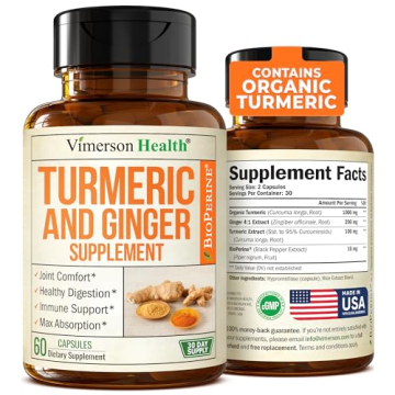 Turmeric and Ginger Supplement for Joint Support and Comfort