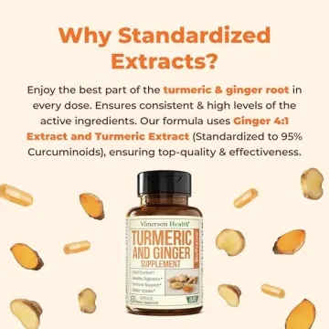 Turmeric and Ginger Supplement for Joint Support and Comfort