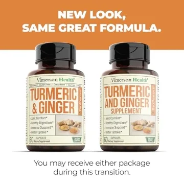 Turmeric and Ginger Supplement for Joint Support and Comfort