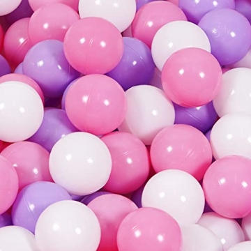 TRENDBOX Ball Pit Balls 100 - Macaron Colors Pit Balls Non-Toxic Free BPA Soft Plastic Balls for Bal...