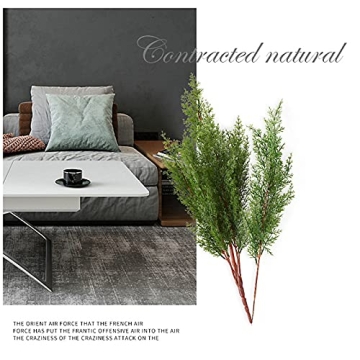 INIFLM 10Pcs Artificial Cypress Branches for Decor