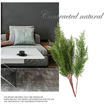 INIFLM 10Pcs Artificial Cypress Branches for Decor