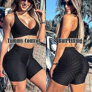 YOFIT Booty Shorts for Women Workout Shorts Brazilian Scrunch Butt Lift Gym Shorts Sexy Rave Clothes...