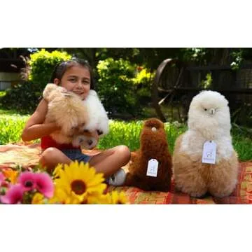 AlpacaNext Llama Stuffed Animal – 9 inch. Cute, Soft and Cuddly Alpaca Plush Toy Handcrafted on Re...