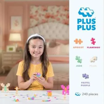 PLUS PLUS Interlocking Building Blocks for Kids 240 Piece