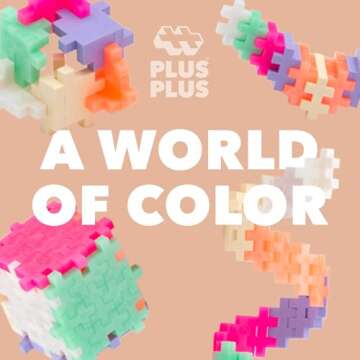 PLUS PLUS Interlocking Building Blocks for Kids 240 Piece