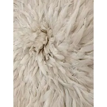 Ethnic Origin Company African Juju Hat White/Cream Feather 30"