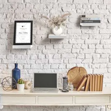 Sorbus Square Floating Shelves - Versatile Decor for Home