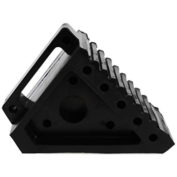 MAXXHAUL Heavy Duty Rubber Wheel Chocks for Secure Parking