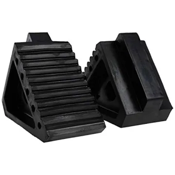 MAXXHAUL Heavy Duty Rubber Wheel Chocks for Secure Parking