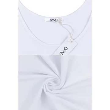 Women Shirts Sleeveless Summer Tunic Loose Fit Tank Tops (S, Solid White)