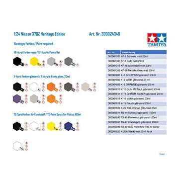 Tamiya 24348 Nissan Fairlady Z Model Kit 1/24 Scale