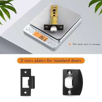 Probrico Heavy Duty Privacy Door Handles, Square Levers 10 Pack