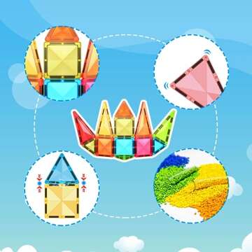 PicassoTiles Mini Diamond Series | Portable STEM Toy