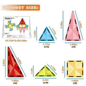PicassoTiles Mini Diamond Series | Portable STEM Toy