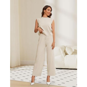 Stylish Dqbeng Women's 2 Piece Knit Lounge Set