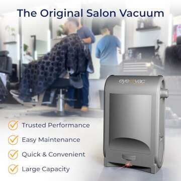 EyeVac Pro Touchless Vacuum Automatic Dustpan - Ultra Fast & Powerful - Great for Sweeping Salon Pet...
