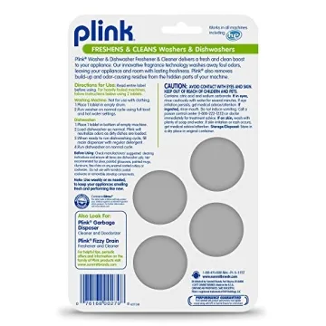Plink Washer & Dishwasher Freshener Cleaner Tablets 4 Count