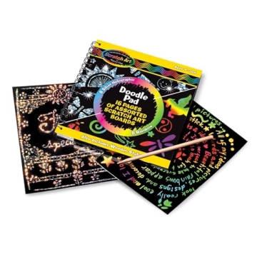 Melissa & Doug Scratch Art Doodle Pad for Fun Creative Play