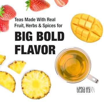 Tiesta Tea Fruity Paradise Strawberry Pineapple Green Tea