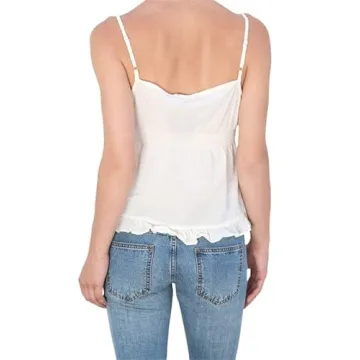 Trendy Women's Y2K Lace V Neck Camisole Crop Top