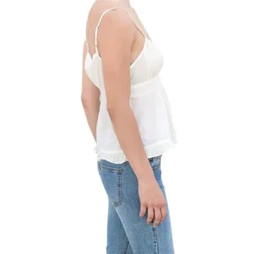 Trendy Women's Y2K Lace V Neck Camisole Crop Top