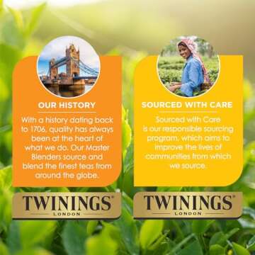 Twinings Camomile, Honey & Vanilla Herbal Tea - Naturally Caffeine-Free Camomile Tea Bags Individually Wrapped, 20 Count Ea (Pack of 2) 