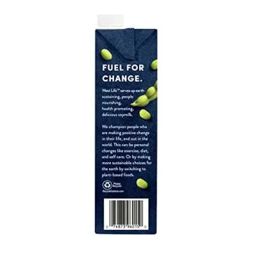 West Life Organic Unsweetened Soy Milk Pack of 6