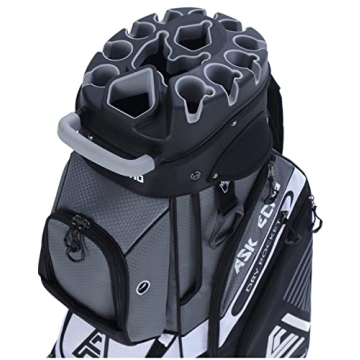 ASK ECHO T-Lock Golf Cart Bag with Organizer Divider