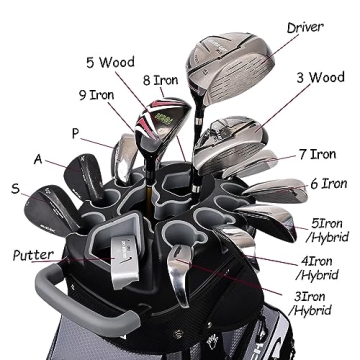 ASK ECHO T-Lock Golf Cart Bag with Organizer Divider