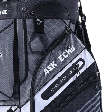 ASK ECHO T-Lock Golf Cart Bag with Organizer Divider