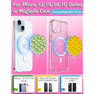 MagSuction Cute Silicone Phone Mount for Influencers