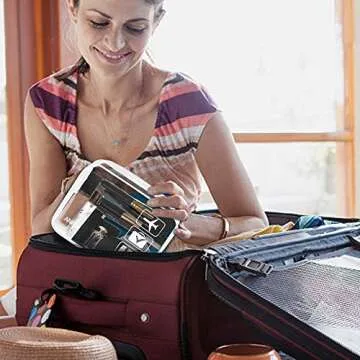 ANRUI Clear Toiletry Bag 3-Pack TSA Approved for Travel