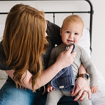 Natemia Muslin Baby Washcloths for Newborns - Ultra Soft 5 Piece Set