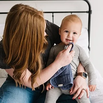 Natemia Muslin Baby Washcloths for Newborns - Ultra Soft 5 Piece Set