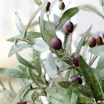 Htmeing 28" Artificial Olive Branches for Elegant Home Decor