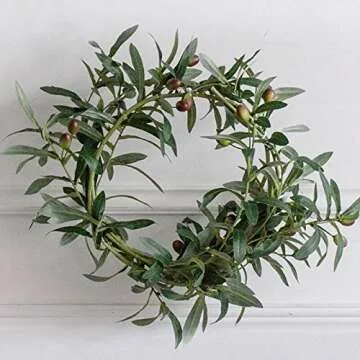 Htmeing 28" Artificial Olive Branches for Elegant Home Decor