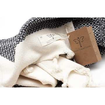 SMYRNA Turkish Cotton Hand Towels Set of 2 - Luxury & Absorbent