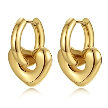 YeGieonr Gold Hoop Earrings - Versatile Huggie Jewelry