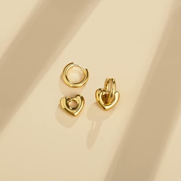 YeGieonr Gold Hoop Earrings - Versatile Huggie Jewelry