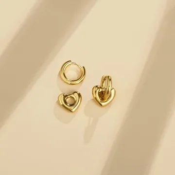 YeGieonr Gold Hoop Earrings - Versatile Huggie Jewelry