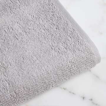 Rae Dunn Hand Towels, Embroidered Decorative Hand Towel for Kitchen and Bathroom, 100% Cotton, White...