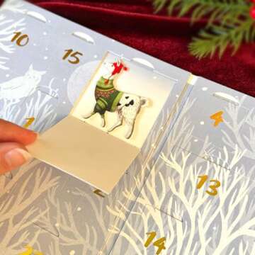 Creative Freshcut Paper 2025 Advent Calendar, Woodland Wonderland Pop-Up Cards
