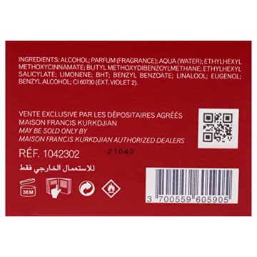 Maison Francis Kurkdjian Baccarat Rouge 540 Pure Perfume 2.3 Fl Oz