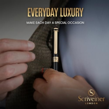 Scriveiner Luxury Fountain Pen with 24K Gold Finish