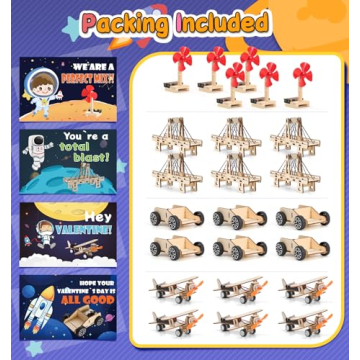 STEM Valentine Cards Kit for Kids - Fun Educational Projects